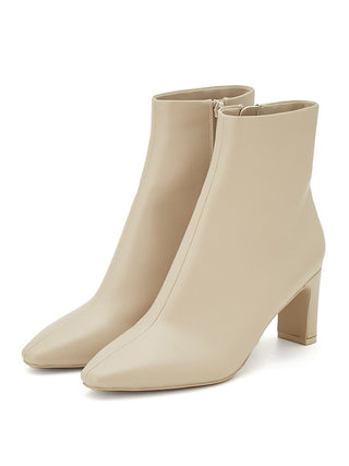 Soft Pointed Ankle Boots in ivory, Premium Collection of Fashionable & Trendy Women's Shoes, Boots, Loafers, & Sandals at SNIDEL USA