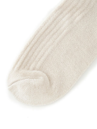 Velour Socks in ivory, A Collection of Luxury Women's Loungewear at SNIDEL USA