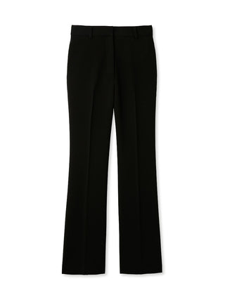 High Waist Flared Black Slacks Pants in Black, Knit Flared Pants Premium Fashionable Women's Pants at SNIDEL USA