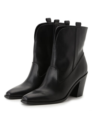 Wide Width Short Boots in black, Premium Collection of Fashionable & Trendy Women's Shoes, Boots, Loafers, & Sandals at SNIDEL USA