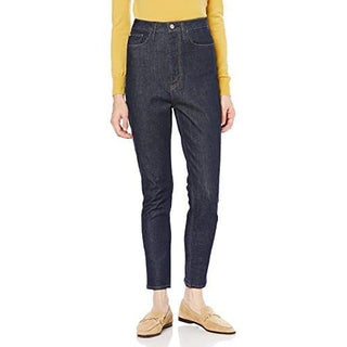 Healthy High Waisted Skinny Pants in indigo, Knit Flared Pants Premium Fashionable Women's Pants at SNIDEL USA