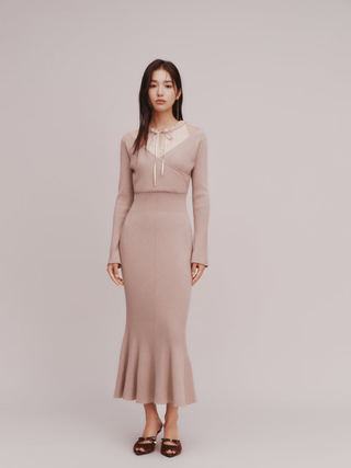 Layered Knit Dress