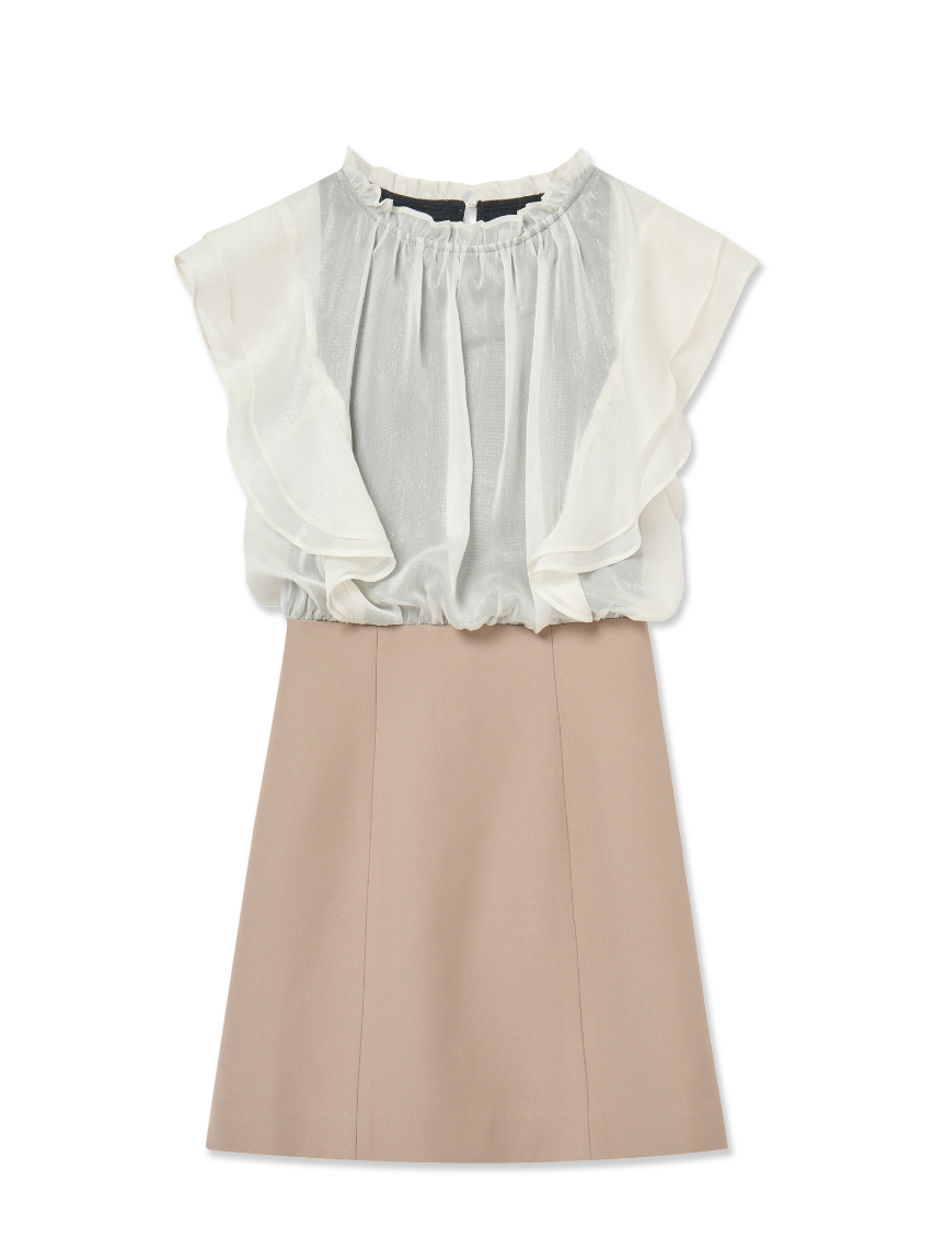 dress with layered top Elegant Dress With Ruched Waist, Pleated Maxi Skirt And Cape-Like Layered Top - Black
