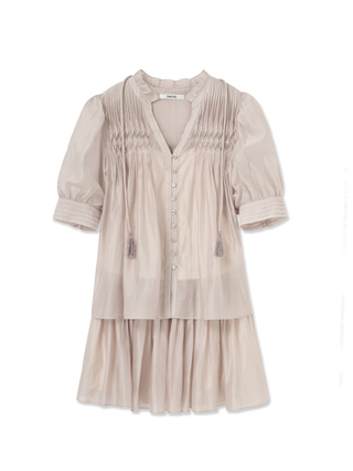Embroidered Top & Skirt Set