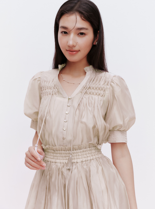 Embroidered Top & Skirt Set