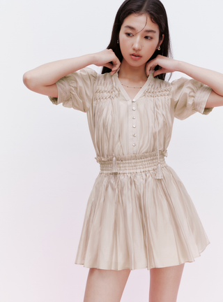 Embroidered Top & Skirt Set