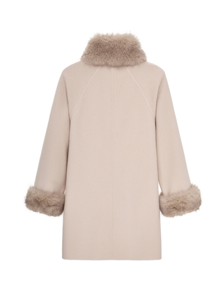 Fur-Collar Wool Coat