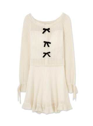Knit Top & Skirt Set