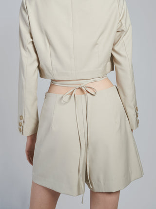 Ska Skorts in light beige, Premium Fashionable Women's Skirts & Skorts at SNIDEL USA