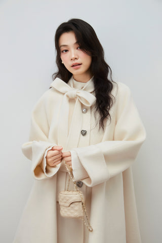 Flared Midi Wool Coat