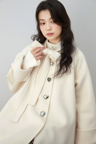 Flared Midi Wool Coat