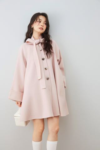 Flared Midi Wool Coat