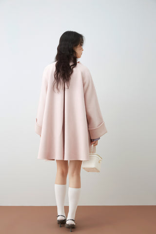 Flared Midi Wool Coat