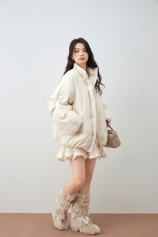 Cocoon Silhouette Down Jacket