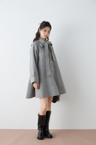 Flared Midi Wool Coat