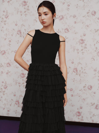 Mixed Media Knit Dress