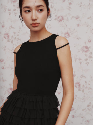 Mixed Media Knit Dress