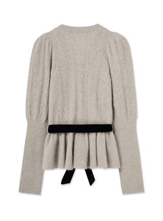 Ruffle Hem Cardigan