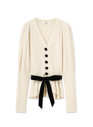 Ruffle Hem Cardigan