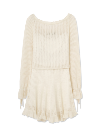 Knit Top & Skirt Set