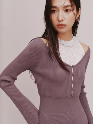 Layered Knit Dress