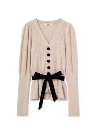 Ruffle Hem Cardigan