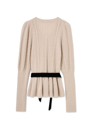 Ruffle Hem Cardigan