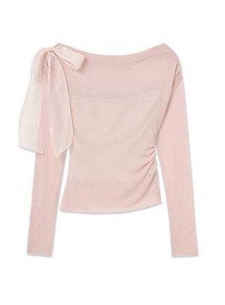 Shoulder Ribbon Knit Top