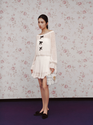 Knit Top & Skirt Set