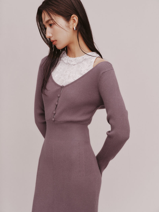 Layered Knit Dress