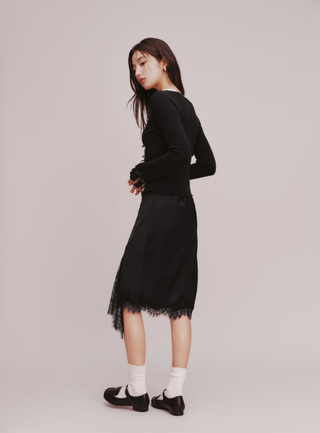 Front Bow Knit Top
