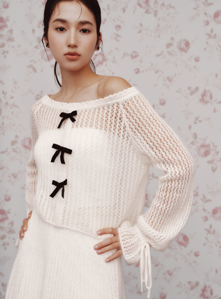 Knit Top & Skirt Set