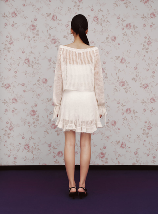 Knit Top & Skirt Set