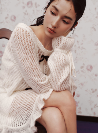 Knit Top & Skirt Set