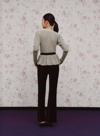 Ruffle Hem Cardigan
