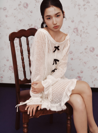 Knit Top & Skirt Set