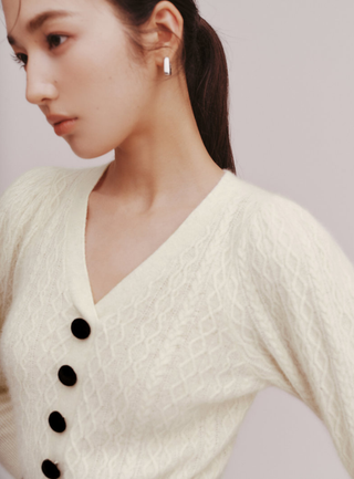 Ruffle Hem Cardigan