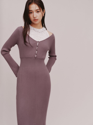 Layered Knit Dress