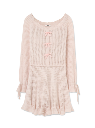 Knit Top & Skirt Set