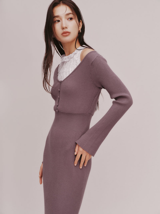 Layered Knit Dress