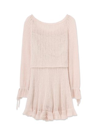 Knit Top & Skirt Set