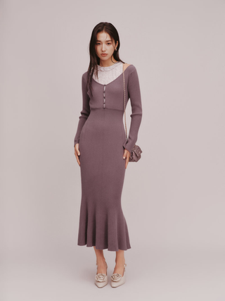 Layered Knit Dress