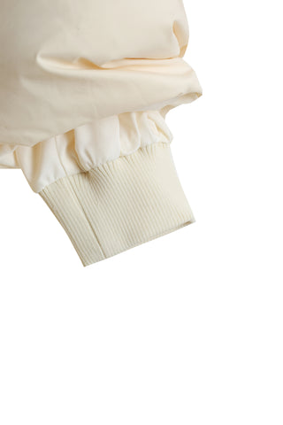 Scarf-Detail Down Coat in CREAM, Premium Women's Outwear at SNIDEL USA.