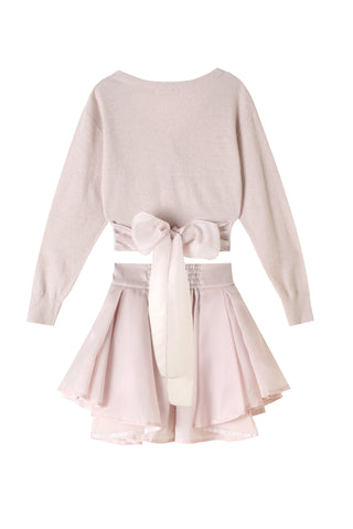 Cache-Coeur Top & Mini Skirt Set