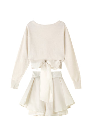 Cache-Coeur Top & Mini Skirt Set