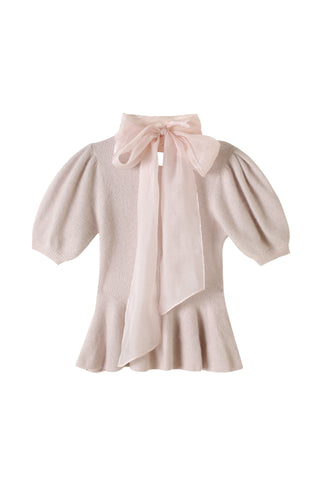 Detachable Sleeve Knit Top