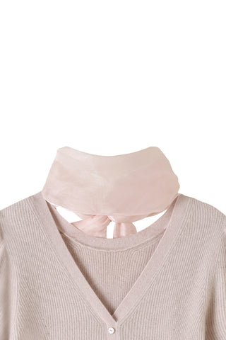 Detachable Sleeve Knit Top