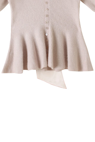 Detachable Sleeve Knit Top