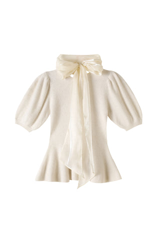 Detachable Sleeve Knit Top