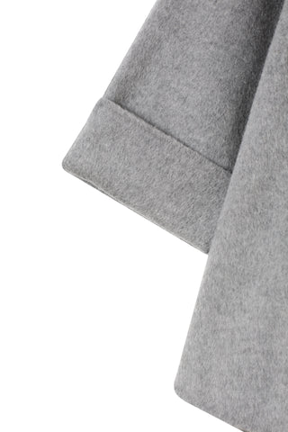 Flared Midi Wool Coat